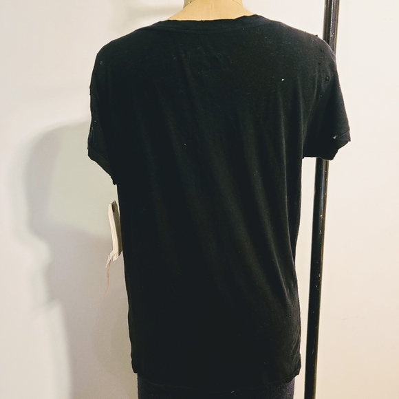Current/Elliott black destroyed crewneck  NWT - Picture 4 of 9